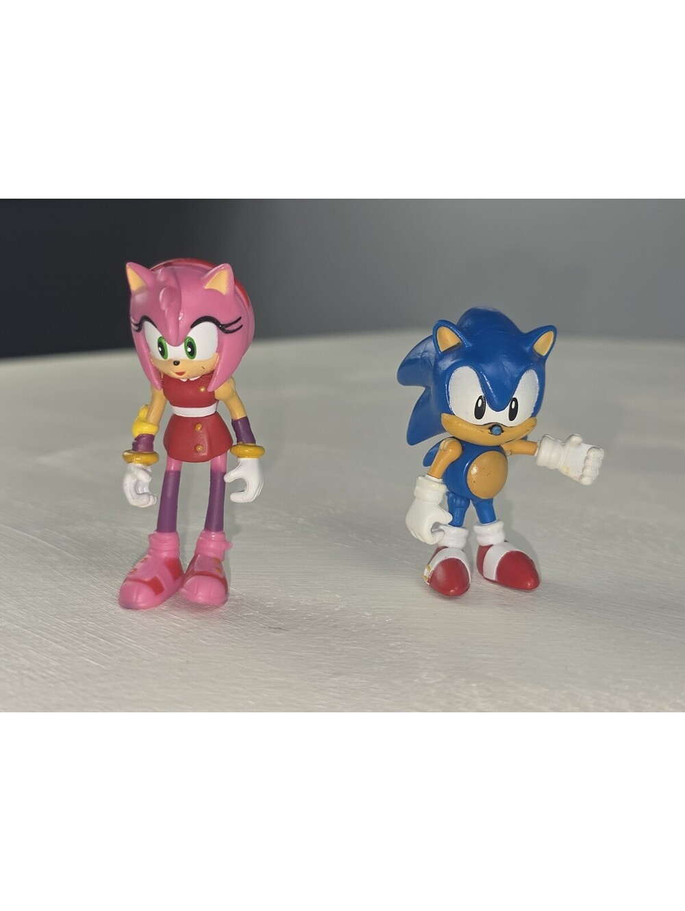 Lot Of Sonic The Hedgehog Amy Rose Tomy Boom Series Figure Sega Poseable 2.5-3"